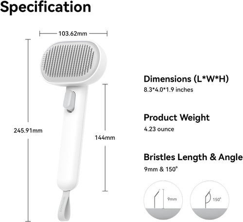 Aumuca Cat Brush for Shedding, Cat Brushes for Indoor Cats, Cat Brush for Long or Short Haired Cats, Cat Grooming Brush Cat Comb for Kitten Rabbit Massage Removes Loose Fur