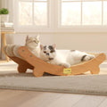 CHEERPALS Sisal Cat Scratcher Bed with Balls Wooden Cat Furniture(Large)