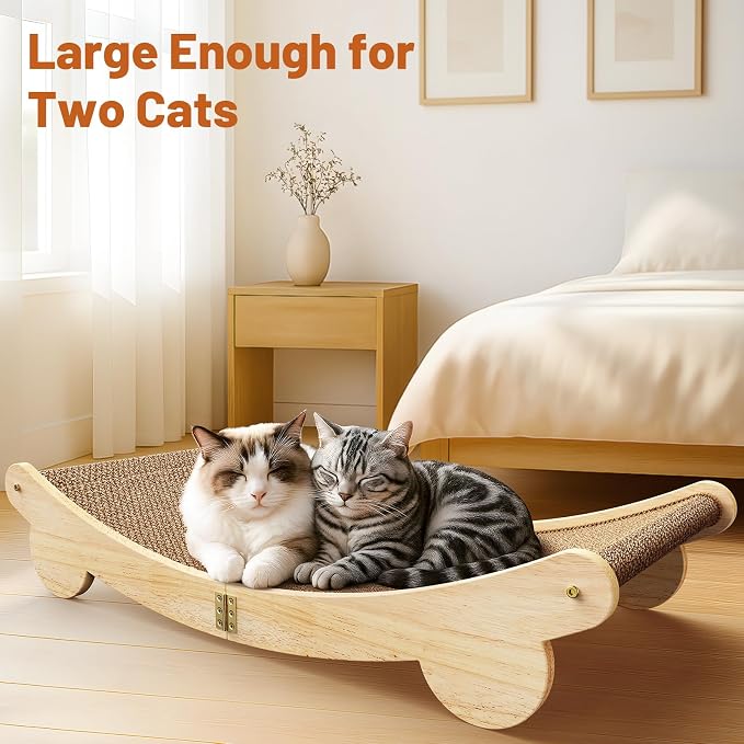 Extra Large 31.5 Cat Scratcher Bed - Sisal-Style Lounge for Indoor Cats