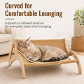XL Sisal Cat Scratcher Bed for Large CatsStable Wood Cat Lounge21x21x10
