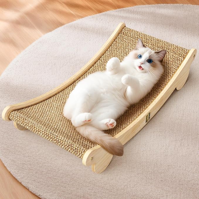 Extra Large 31.5 Cat Scratcher Bed - Sisal-Style Lounge for Indoor Cats